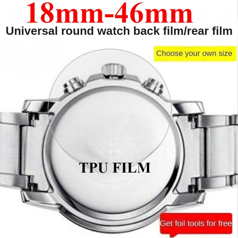 Smartwatch Accessories Inside - 3 個ラウンド時計バック保護フィルム 18 ミリメートル-46 ミリメートルスマートウォッチアクセサリー背面 HD