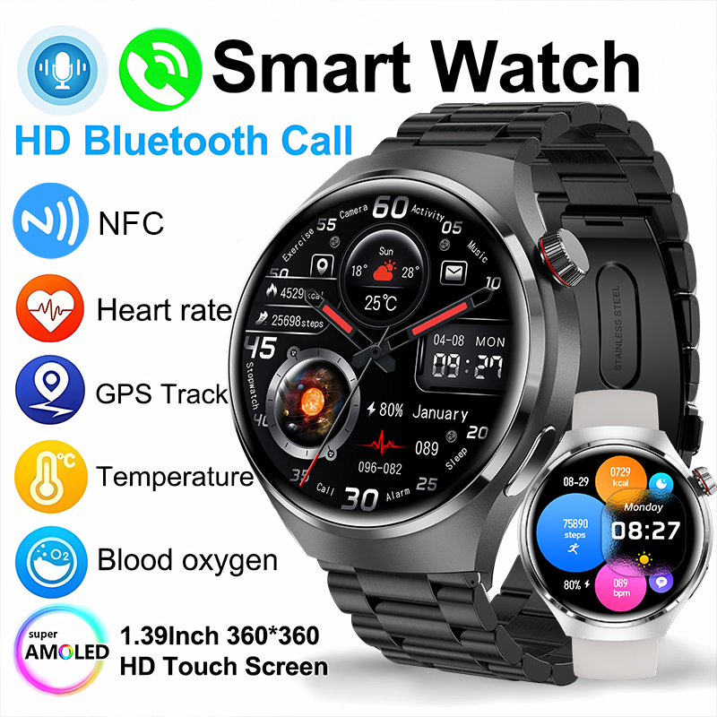 Smartwatch Faces - 2026 新しいスマートウォッチ心拍数健康モニター Bluetooth 通話 NFC GPS