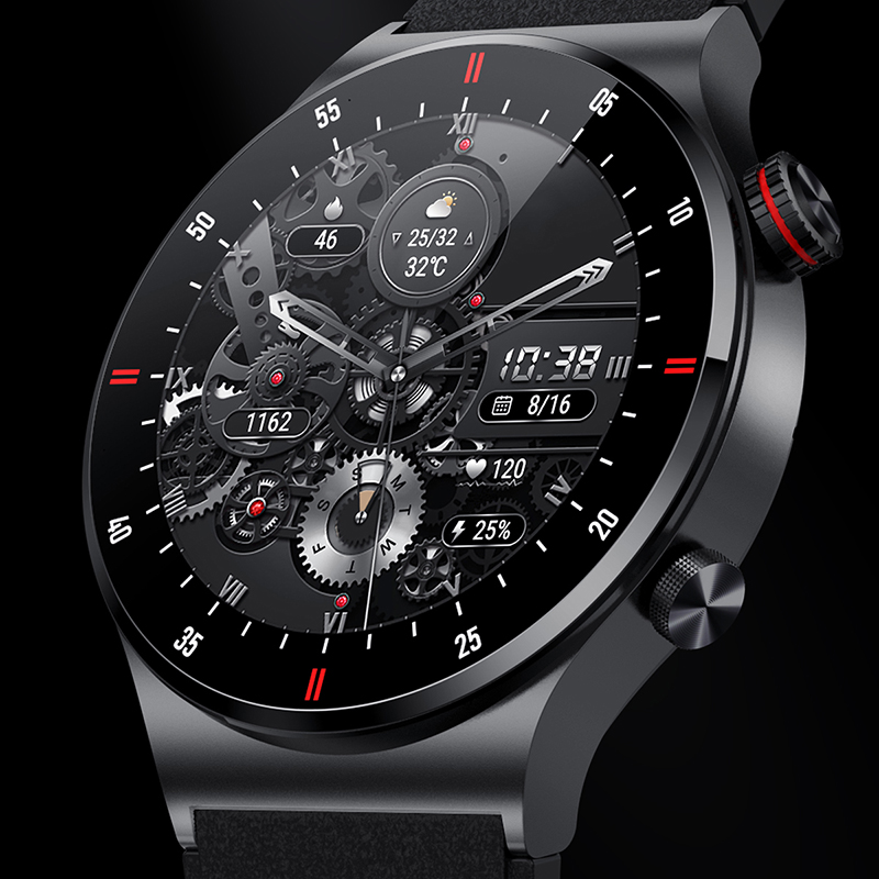 ECG+PPG ブルートゥース通話スマートウォッチ メンズ  - Smartwatch Faces のレビューと価格