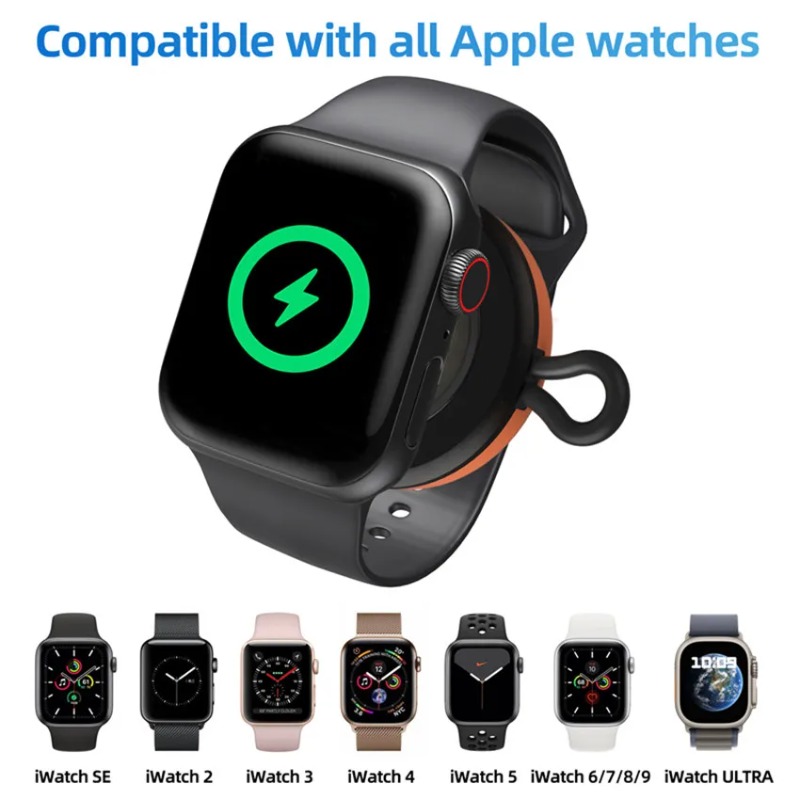 ミニタイプCスマートウォッチワイヤレス充電器ポータブルキーチ - Smartwatch Watch Accessories のレビューと価格