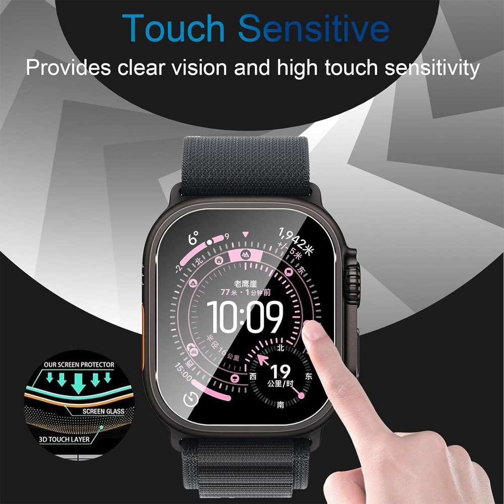 Apple Watch Ultra 3 49mm用強化ガラス - Watch Case Bumper のレビューと価格