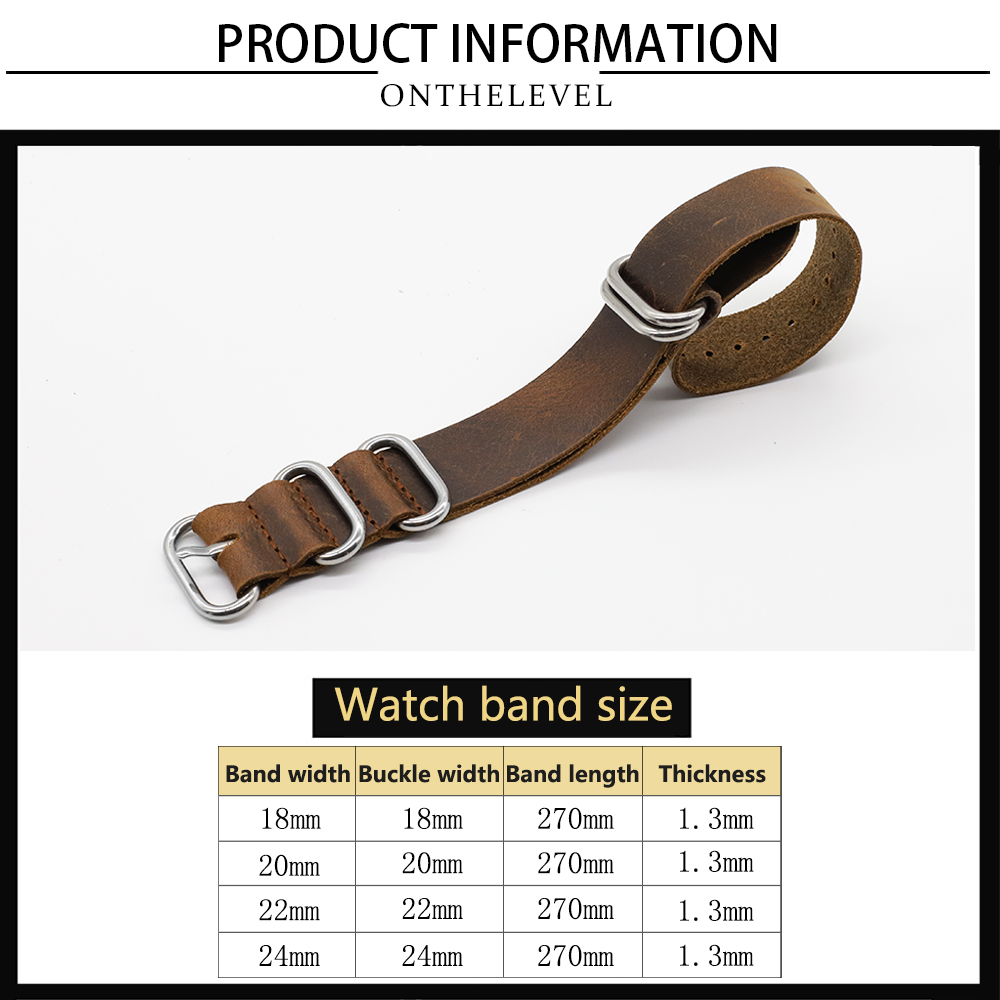 本革時計バンド 18 ミリメートル 20 ミリメートル 22 - Nylon Nato Strap のレビューと価格