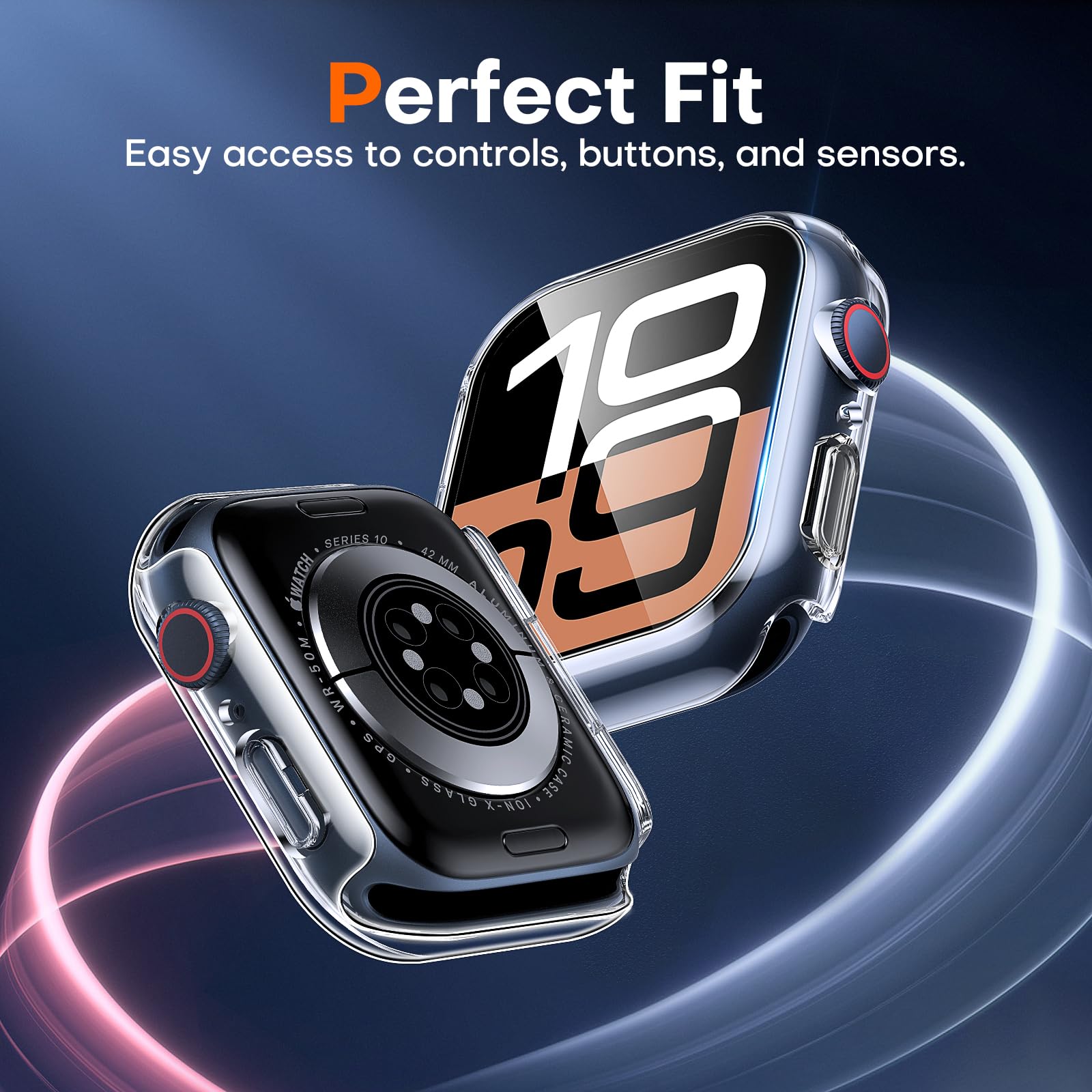 2 個の強化ガラスケース Apple Watch シリーズ  - Watch Case Bumper のレビューと価格