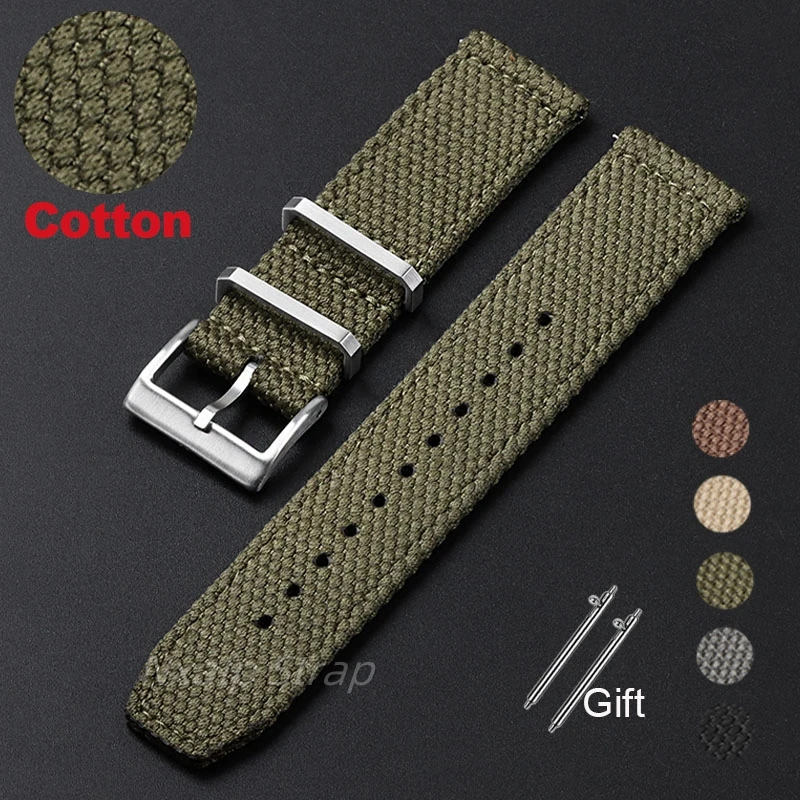 20 ミリメートル 22 ミリメートルナイロンコットン時計ス - Nylon Nato Strap のレビューと価格