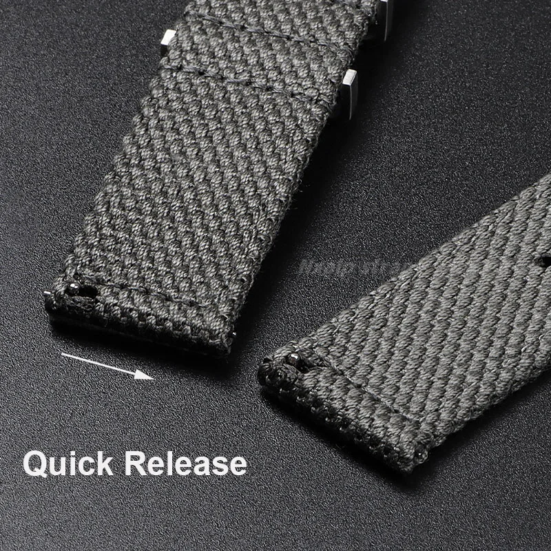 20 ミリメートル 22 ミリメートルナイロンコットン時計ス - Nylon Nato Strap のレビューと価格