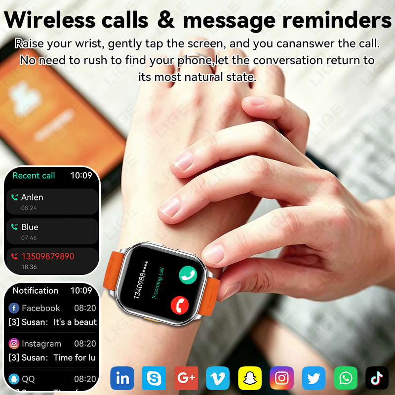 LIGE 2026 カメラ搭載スマートウォッチ メンズ レデ - Smartwatch X12 のレビューと価格