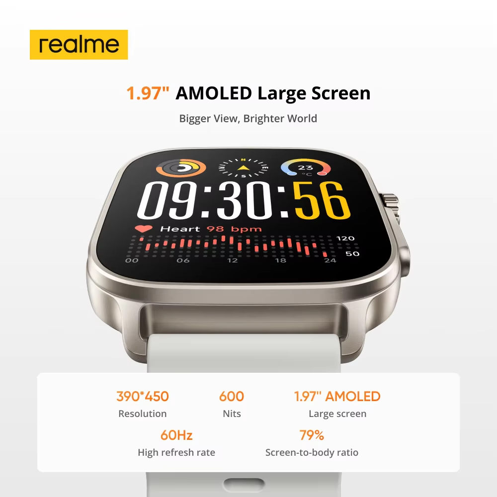 グローバル版 realme watch 5 1.97インチ  - Smartwatch Faces のレビューと価格