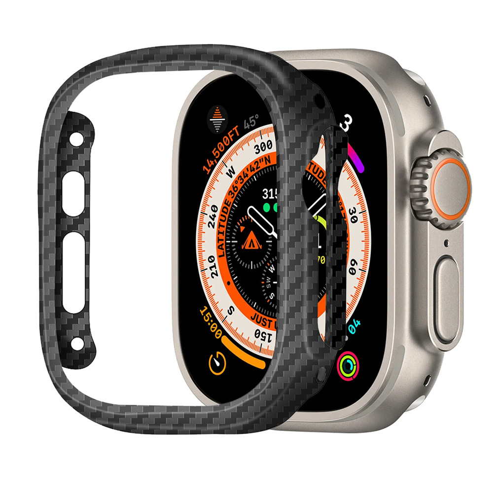ケブラー炭素繊維薄型ケース Apple Watch Ultr - Watch Case Bumper のレビューと価格