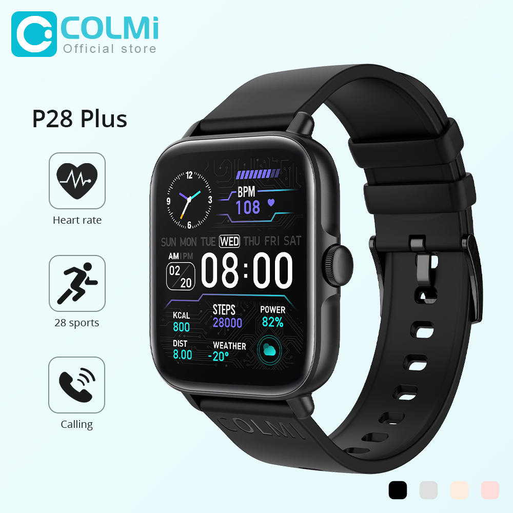 COLMI P28 プラス Bluetooth 応答通話スマ - Smartwatch Faces のレビューと価格
